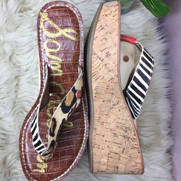 Sam Edelman Romy Cork Flip Flop Wedge Size 6.5 - Picture 7 of 8